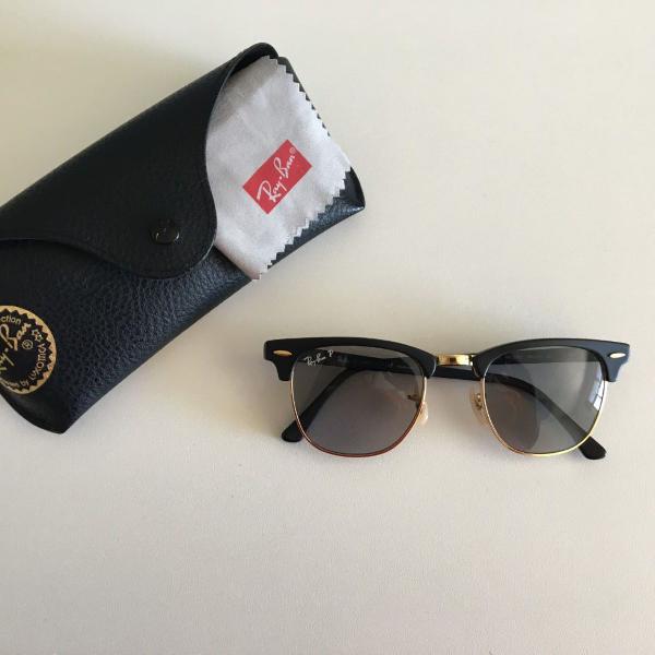 ray ban clubmaster polarizado cinza