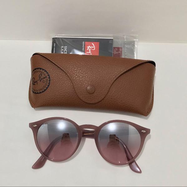 ray ban rosê/espelhado