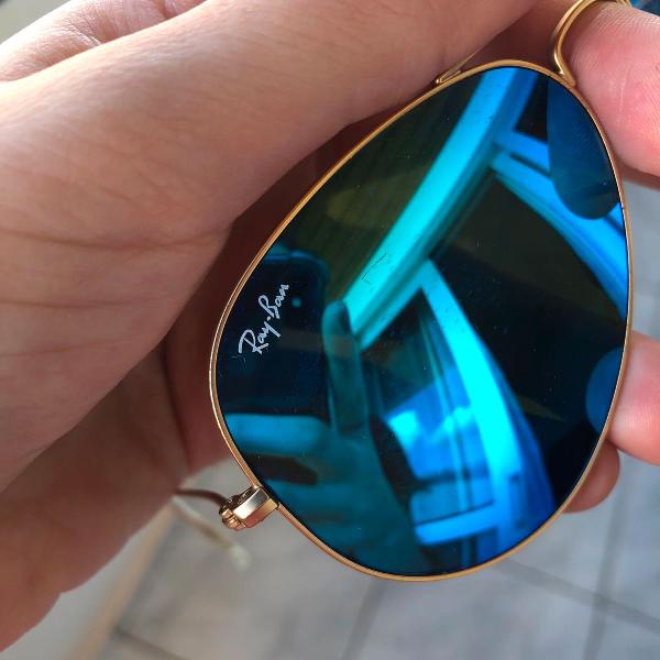 rayban aviador azul