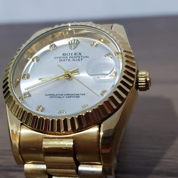 relógio datejust 36mm unissex dourado