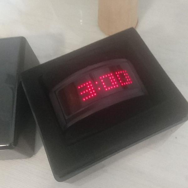 relógio de led, unisex
