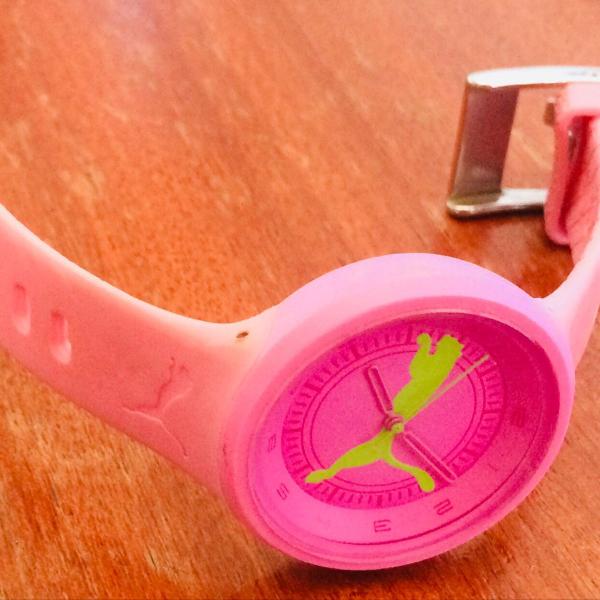 relógio original puma pink