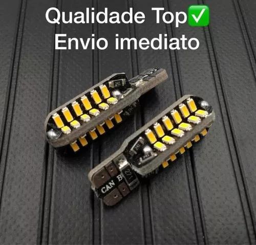 01 Par Lâmpada Pingo T10 48 Leds Canbus 6500k Envio