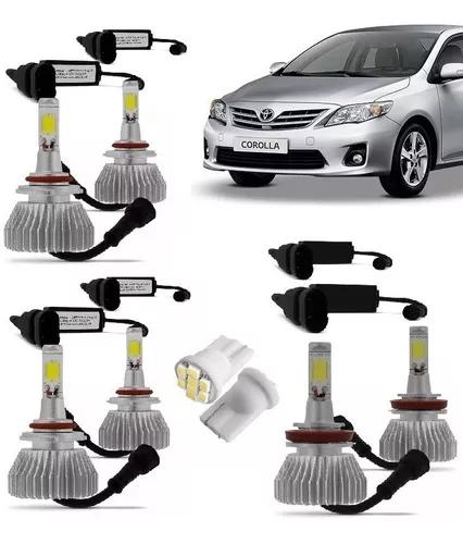 3 Kit Super Led 2d Alto Baixo E Milha Corolla 09 10 A 2013