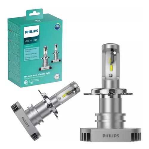 Kit Lampada Philips Led Ultinon H4 6200k Par +160% Luz