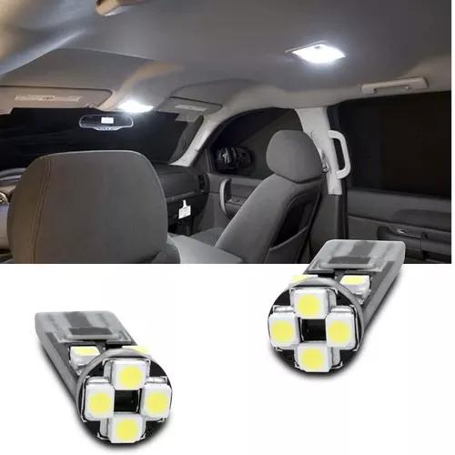 Par Lâmpada Led T10 Canbus 8 Leds 6000k 400lm 12v Luz