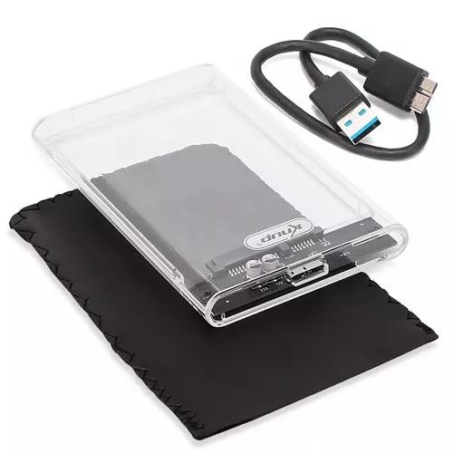 Case Acrílico Hd Externo Gaveta 2,5 Usb 3.0 Sata Notebook