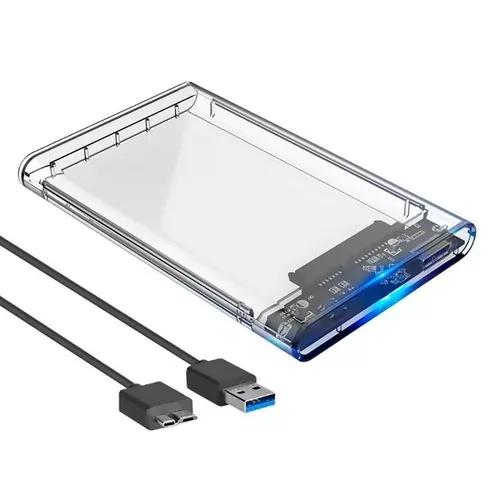 Case Para Hd Transparente Usb 3.0 Original Transmissão