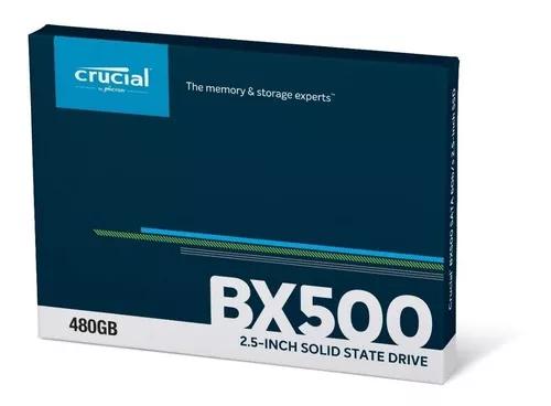 Hd Ssd 480gb Crucial Bx500 Sata 2,5 Ct480bx500ssd1 Novo