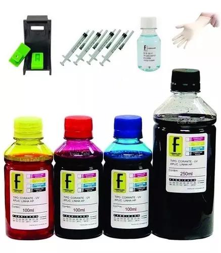 Kit 650ml Tinta Cartucho Hp 21/22/57/92/93/60/662/664/122/xl