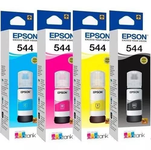 Kit Refil Epson C/ 04 Coresl3110 L3150 L5190 T544 K M Y C