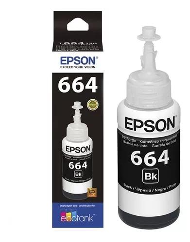 Refil De Tinta Epson T664 Original L395 L200 L365 L375 L555