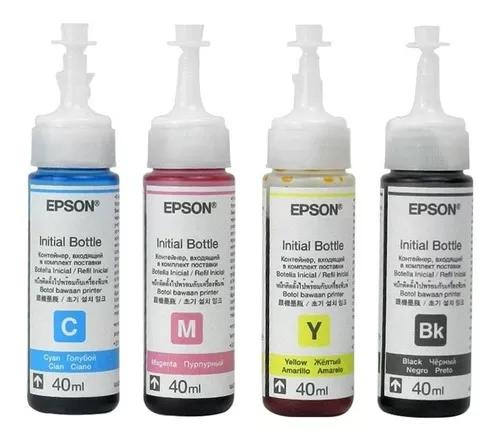 Refil Tinta Original Epson Ecotank 4 Cores - 160ml