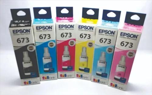 Tinta Original Epson L1300 L1800 L800 L810 L805 Kit 06 Cores