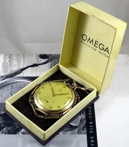 Omega Relogio Bolso Cal 37.5 - Plaquet Ouro Rosa +