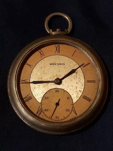 Relógio Antigo De Bolso Marca Novoris