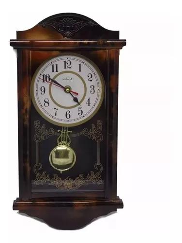 Relógio Com Pêndulo Retrô Modelo Antigo De Parede