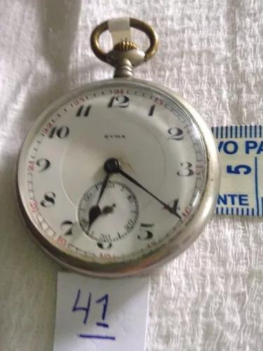 Relógio De Bolso 41 = Cyma Antigo Porcelana Máquina As