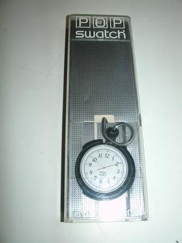 Relógio De Bolso Quartz Pop Swatch Com Corrente Original Cx