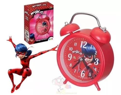 Relógio De Mesa Despertador Art Brink Miraculous Ladybug