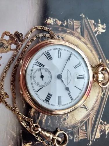 Relogio De Bolso Whaltam Ouro Macico 14k Chronometer