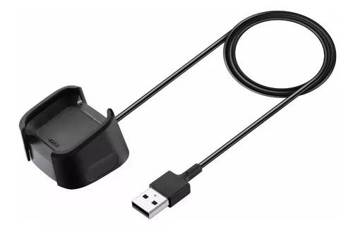 Cabo Carregador Usb Para Relógio Fitbit Versa + Película