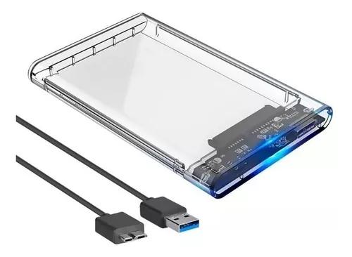 Case Hd Externo Notebook Ssd Usb 3.0 Transparente Sata 2.5