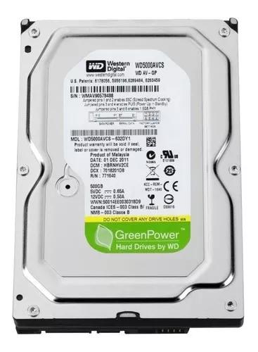 Hd 500gb Pc Dvr Western Digital Sata 3gbs 7200rpm Novo