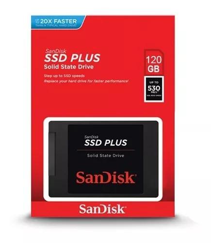 Hd Ssd Sandisk Plus 120gb - 530mb/s Sata 3 Modelo G27