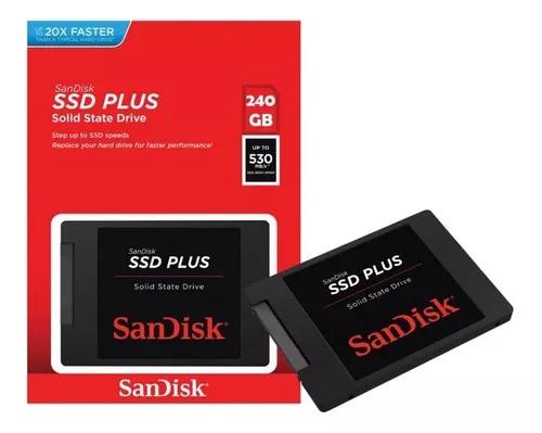 Hd Ssd Sandisk Plus 240gb 530 Mb/s G26 Sata 3 Lacrado