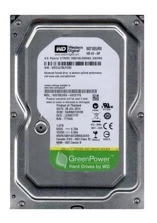 Hdd Wd 3,5 1tb Sata2 7.200rpm P/ Desktop Ou Dvr