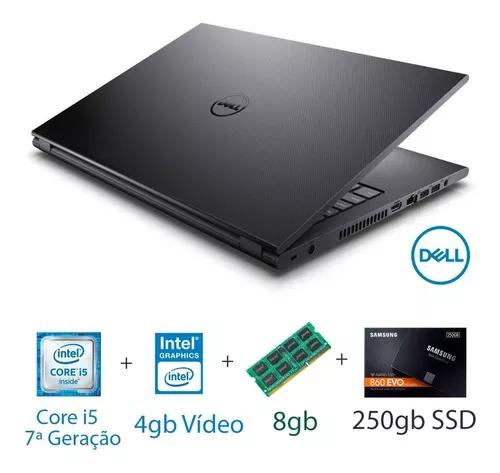 Notebook Dell Core I5 8gb Ram Ssd 250gb 4gb Vídeo