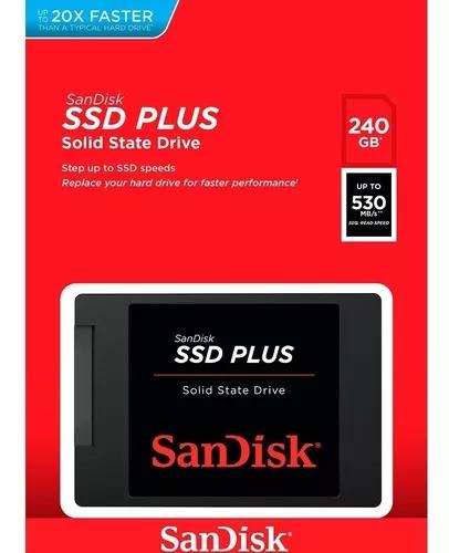 Ssd 240gb Sandisk Plus 530mb/s Sata3 Garantia 1 Ano Oferta