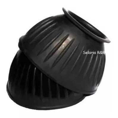 Cloche De Borracha Para Casco De Cavalo - Preto