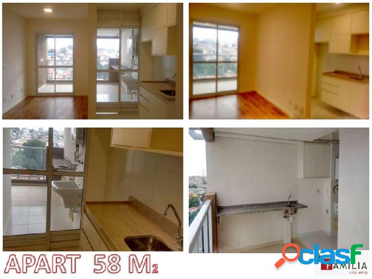 Apartamento com 2 quartos para locação na Vila Ema, 58