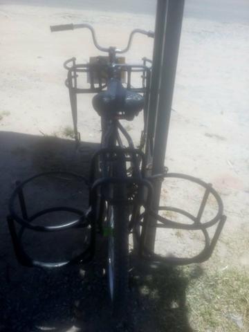 Bicicleta de carga para água e gás