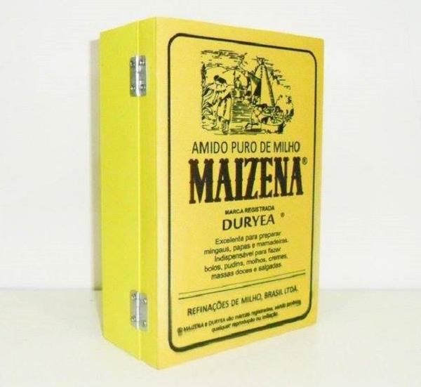 Caixa decorativa com tema retrô - Maizena