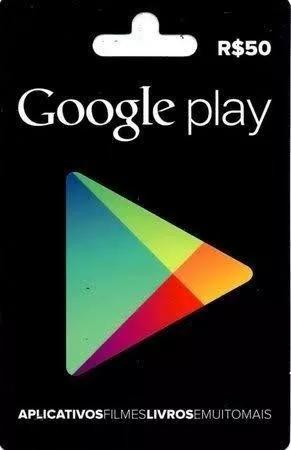 Gift Card Digital Google Play R$ 50 Envio Imediato