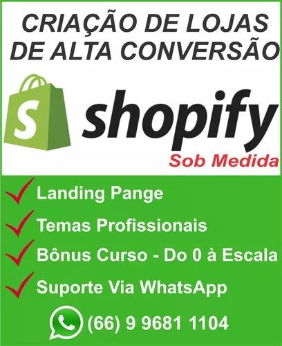 Loja Shopify Dropshipping Com Landing Page (orçamento)