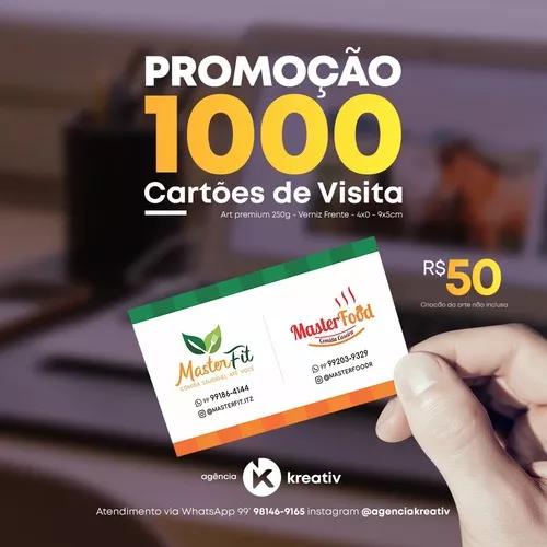 Promoção 1000 Cartões De Visita Por R$ 50,00