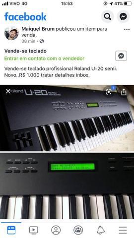 Vende-se teclado Roland