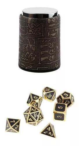 7x Metal Poliédrico Dados Para Dungeons E Dragons Jogos Tab