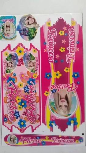 Adesivo Para Bicicleta Infantil Barbie Popstar Princesa