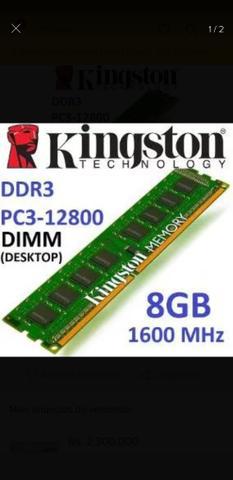 Memoria DDR3 8Gb pra pc