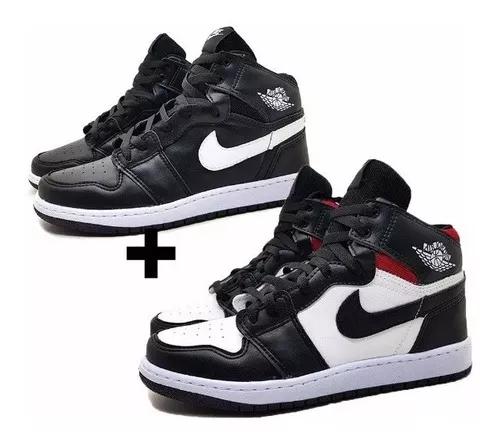 Tênis Masculino Air Jordan 1 Chicago High Retro Kit 2 Pares