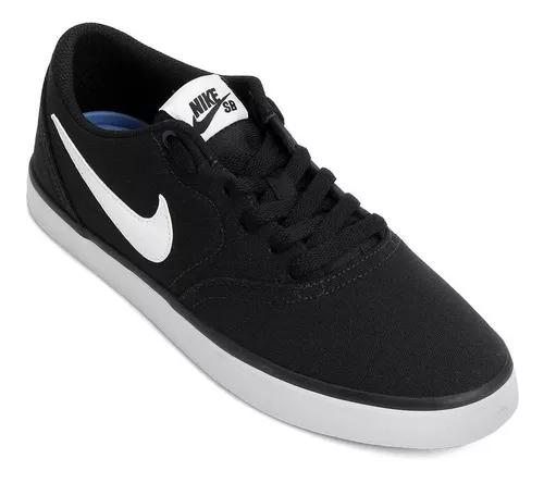 Tênis Nike Sb Check Solar Cnvs Original Nfe Masculino Preto