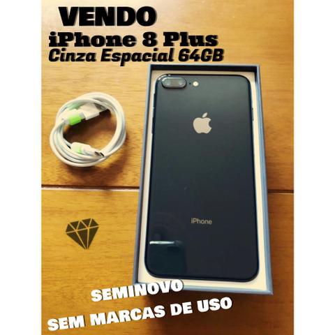 Vendo iPhone 8 Plus 64GB Cinza Espacial - Seminovo sem