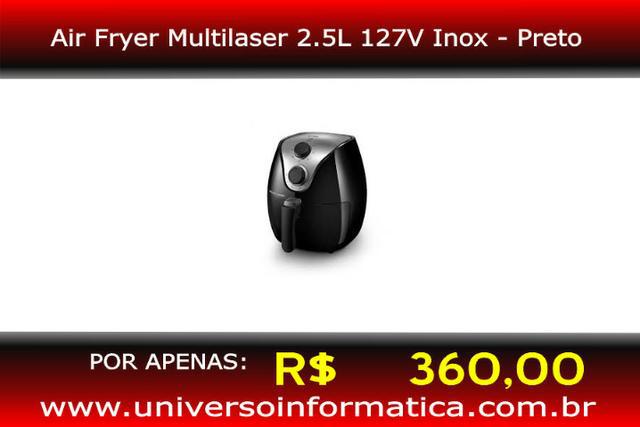 Air Fryer Multilaser CE13 1500W 2.5L 127V Inox/Preto