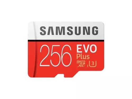 Cartão Micro Sd Sdxc Samsung Evo Plus 256gb 100mb/s U3