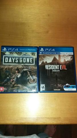 Days gone e RE 7 PS4